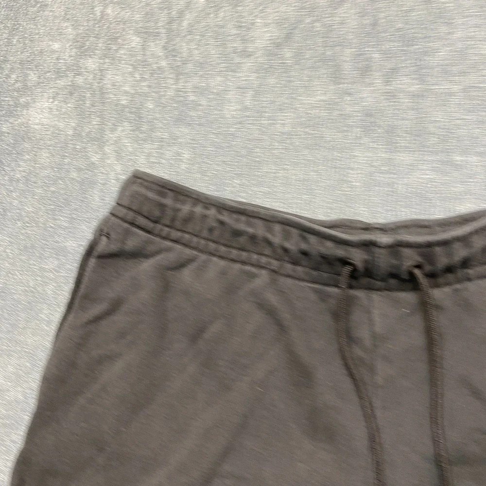 Nike Sweat Shorts Womens Medium Black Drawstring Waist Logo Running Sportswear